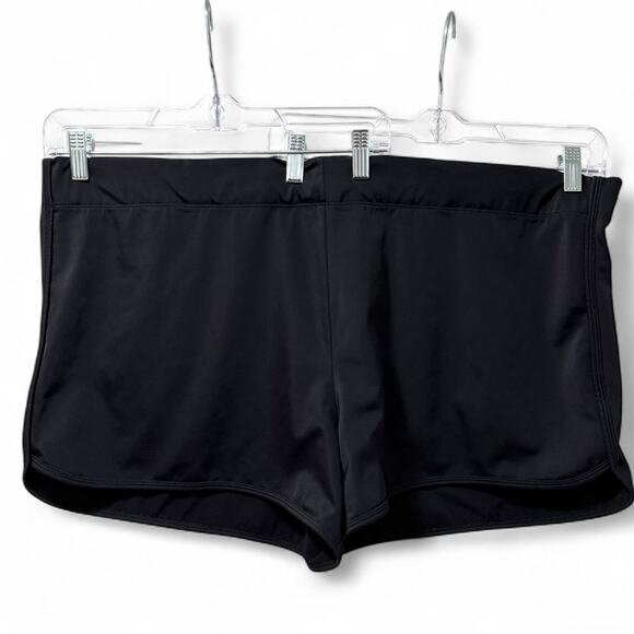 Torrid 4 (4X 26) High Rise Waist Black 4" Inseam Swim Bottoms Tankini Shorts - Picture 1 of 5
